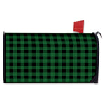 Green And Black Buffalo Check Print Mailbox Cover
