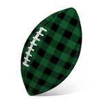 Green And Black Buffalo Check Print Rugby Ball