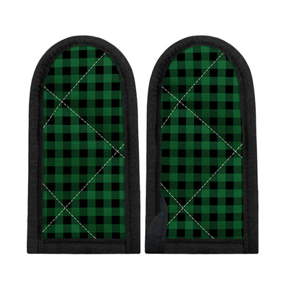 Green And Black Buffalo Check Print Skillet Handle Cover