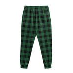 Green And Black Buffalo Check Print Sweatpants