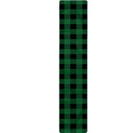 Green And Black Buffalo Check Print Table Runner