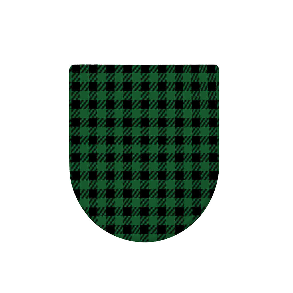 Green And Black Buffalo Check Print Toilet Lid Cover