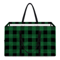 Green And Black Buffalo Check Print Utility Tote Bag