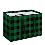 Green And Black Buffalo Check Print Utility Tote Bag