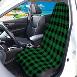 Green And Black Buffalo Check Print Waterproof Car Seat Cover