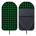 Green And Black Buffalo Check Print Waterproof Car Seat Cover