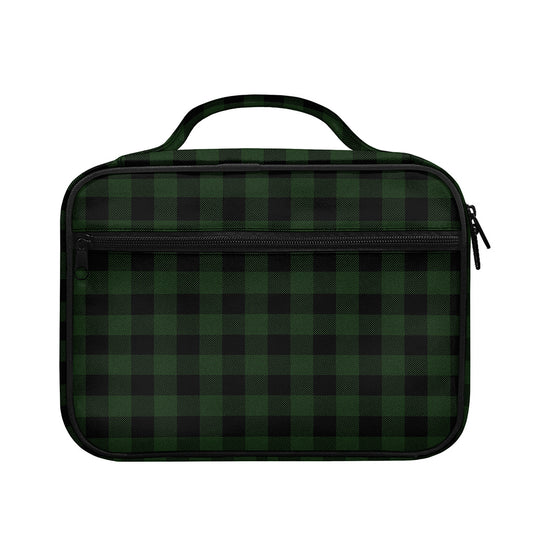 Green And Black Buffalo Plaid Print Briefcase Bible Bag