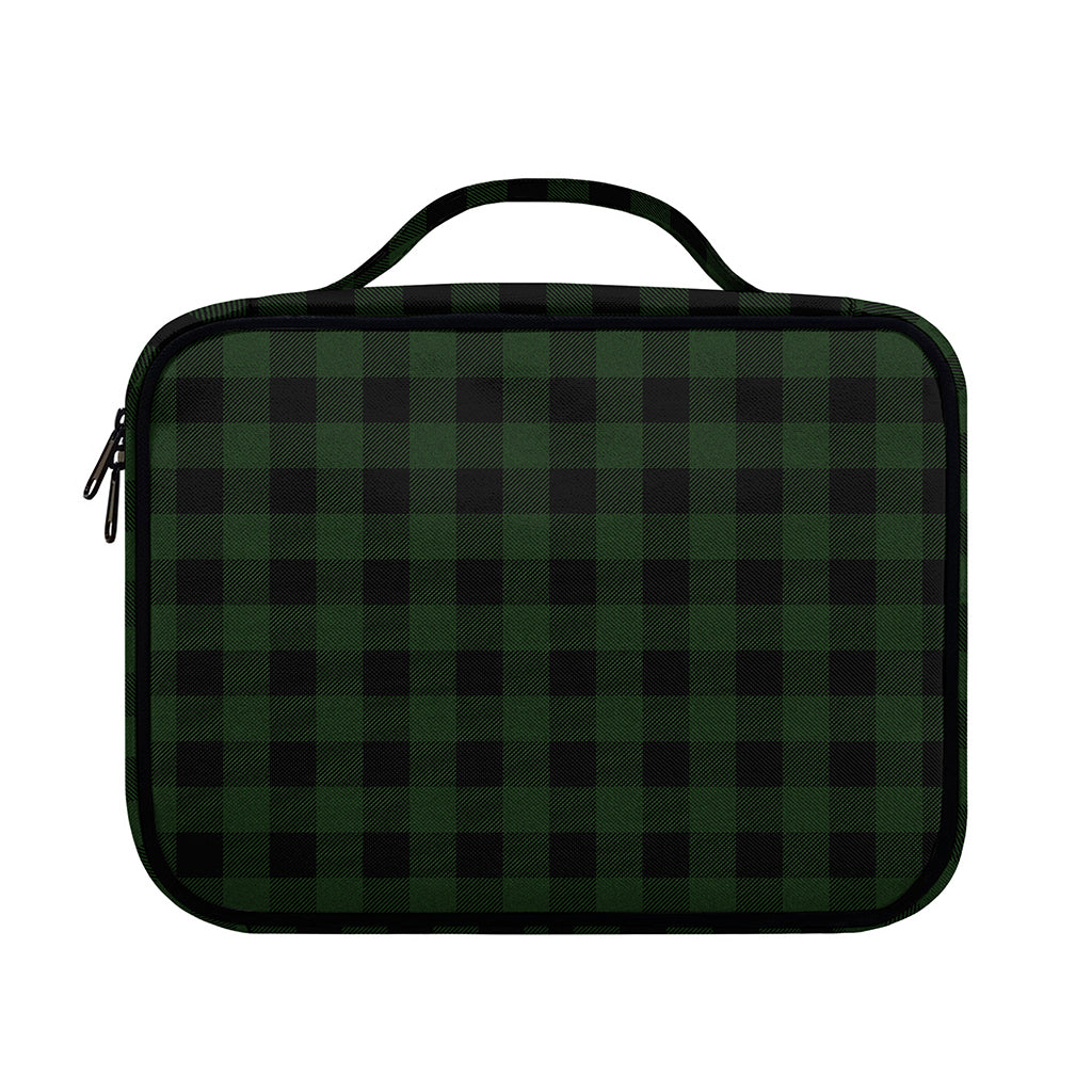 Green And Black Buffalo Plaid Print Briefcase Bible Bag