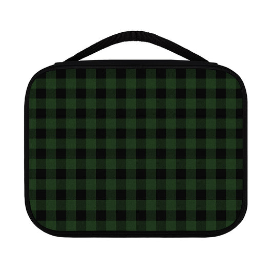 Green And Black Buffalo Plaid Print Classic Bible Case