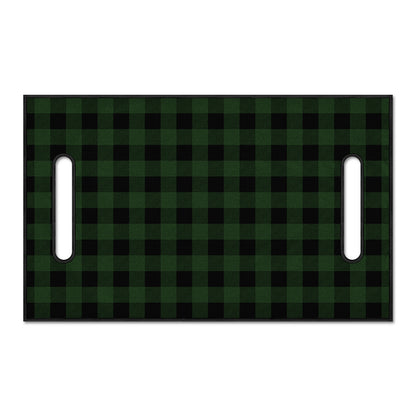 Green And Black Buffalo Plaid Print Golf Cart Seat Cover