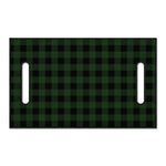 Green And Black Buffalo Plaid Print Golf Cart Seat Cover