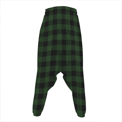 Green And Black Buffalo Plaid Print Hammer Pants