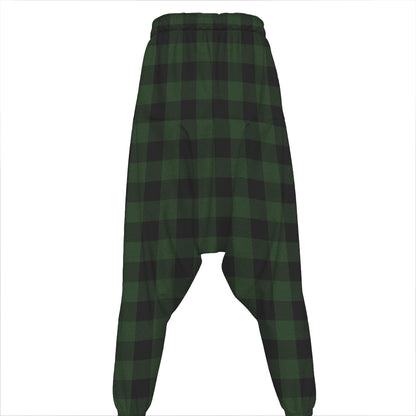 Green And Black Buffalo Plaid Print Hammer Pants