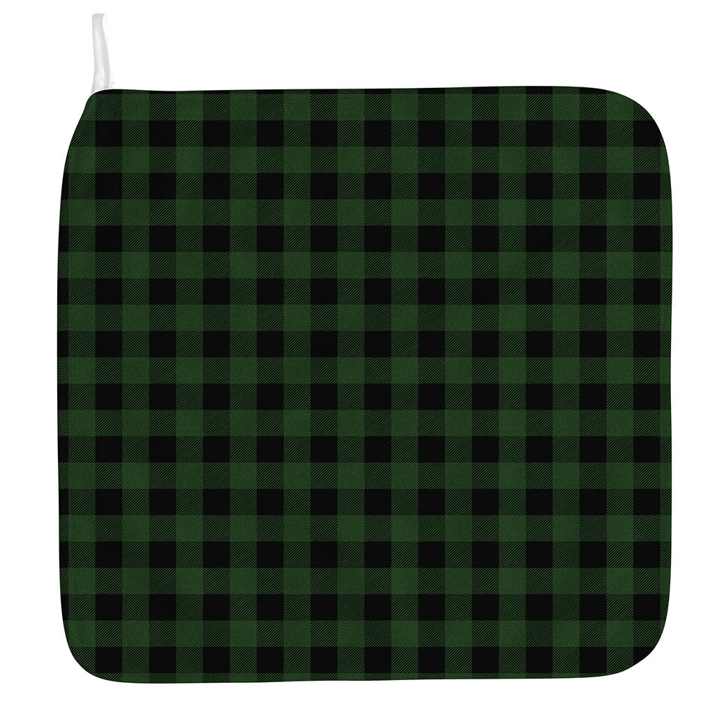 Green And Black Buffalo Plaid Print Hand Towel
