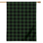 Green And Black Buffalo Plaid Print House Flag
