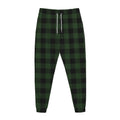 Green And Black Buffalo Plaid Print Jogger Pants