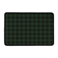 Green And Black Buffalo Plaid Print Kitchen Mat