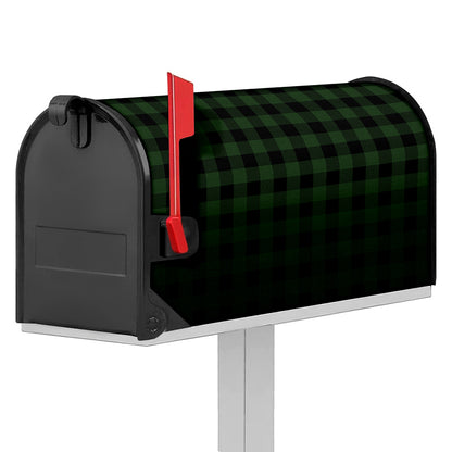 Green And Black Buffalo Plaid Print Mailbox Cover