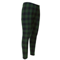 Green And Black Buffalo Plaid Print Men's Compression Pants