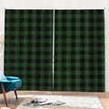 Green And Black Buffalo Plaid Print Pencil Pleat Curtains