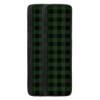 Green And Black Buffalo Plaid Print Refrigerator Handle Covers