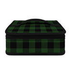Green And Black Buffalo Plaid Print Small Lunch Bag