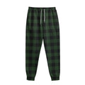 Green And Black Buffalo Plaid Print Sweatpants