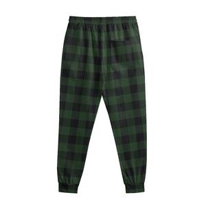 Green And Black Buffalo Plaid Print Sweatpants