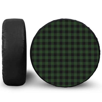Green And Black Buffalo Plaid Print Tire Cover