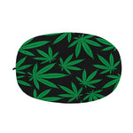 Green And Black Cannabis Leaf Print Car Side Mirror Covers