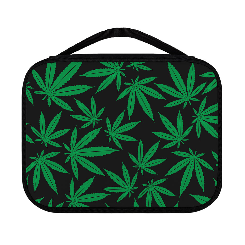 Green And Black Cannabis Leaf Print Classic Bible Case