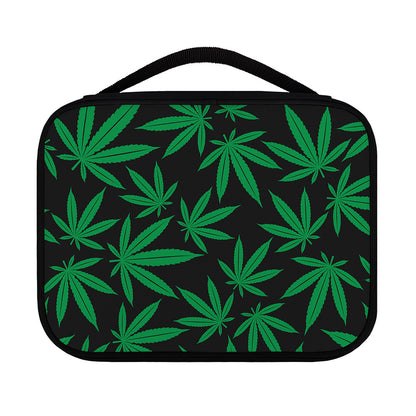 Green And Black Cannabis Leaf Print Classic Bible Case