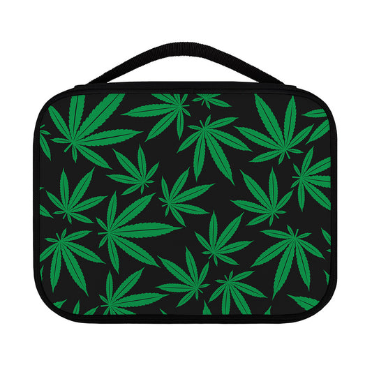 Green And Black Cannabis Leaf Print Classic Bible Case