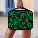 Green And Black Cannabis Leaf Print Classic Bible Case
