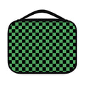 Green And Black Checkered Pattern Print Classic Bible Case