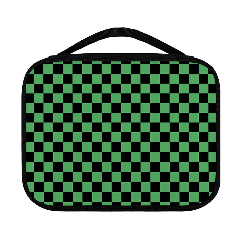 Green And Black Checkered Pattern Print Classic Bible Case