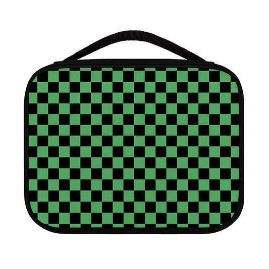 Green And Black Checkered Pattern Print Classic Bible Case