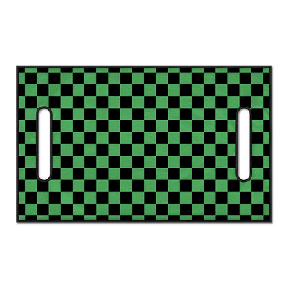 Green And Black Checkered Pattern Print Golf Cart Seat Cover