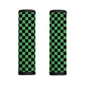Green And Black Checkered Pattern Print Handle Covers