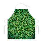 Green And Black Cheetah Print Adjustable Apron