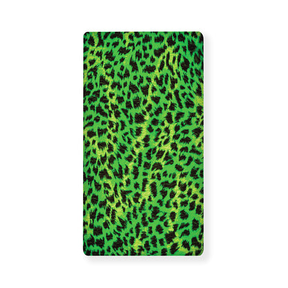 Green And Black Cheetah Print Baby Crib Sheet