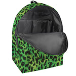 Green And Black Cheetah Print Backpack