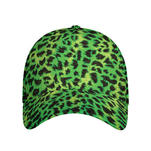 Green And Black Cheetah Print Baseball Cap