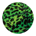 Green And Black Cheetah Print Basketball