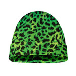 Green And Black Cheetah Print Beanie