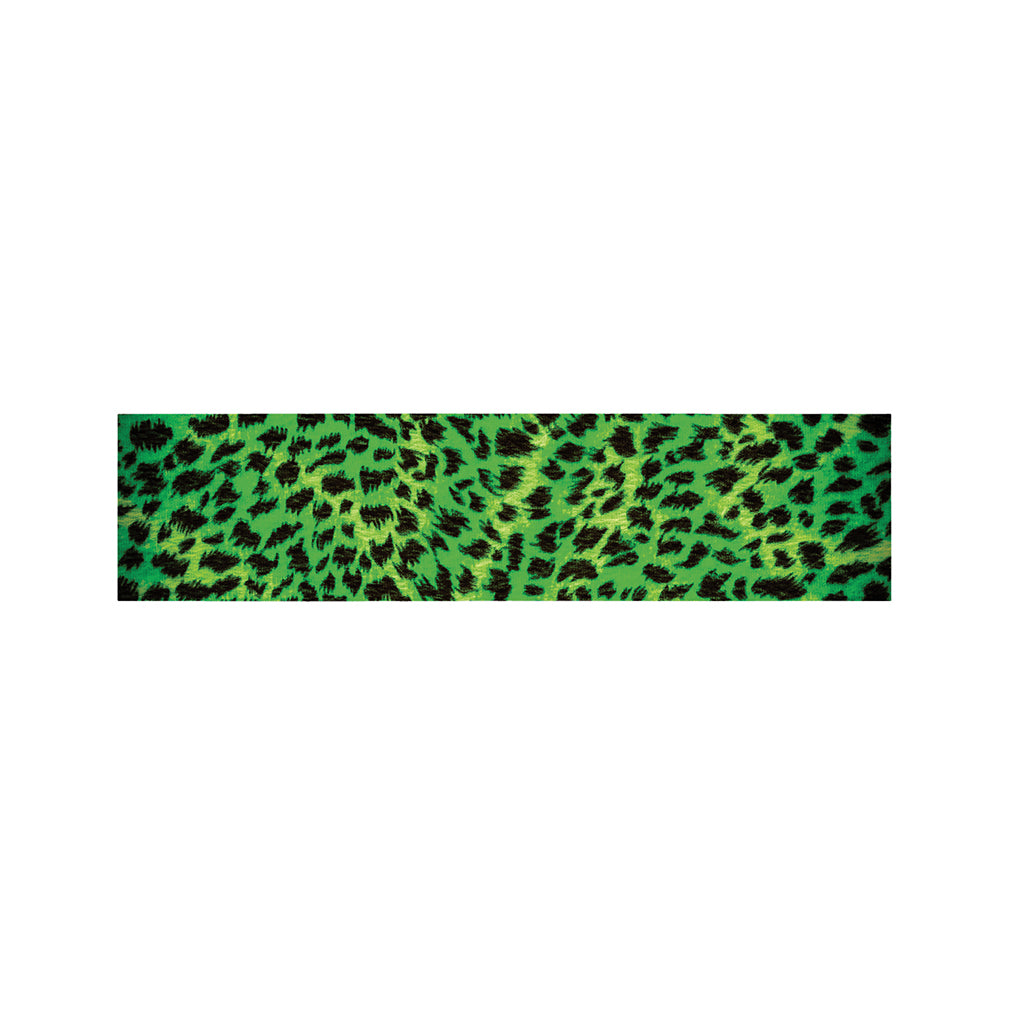 Green And Black Cheetah Print Bed Runner