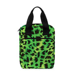 Green And Black Cheetah Print Bible Tote Bag