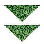 Green And Black Cheetah Print Dog Bandana