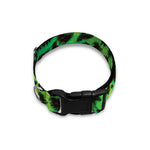 Green And Black Cheetah Print Dog Collar