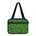 Green And Black Cheetah Print Double Strap Bible Bag